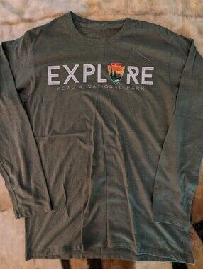 Explore Acadia National Park Long Sleeve Shirt - Green